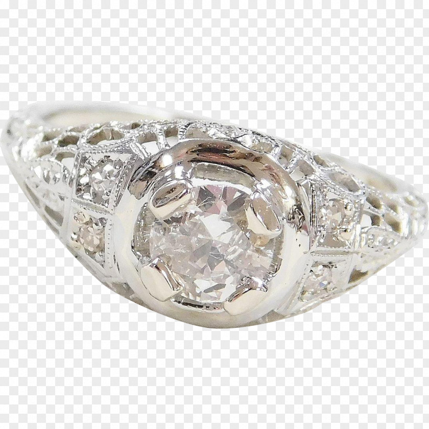 Ring Wedding Silver Crystal Gold PNG