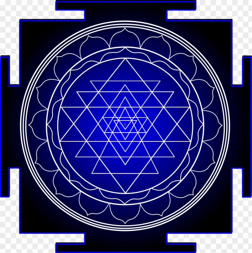 Sarawati Sri Yantra Symbol Mandala PNG