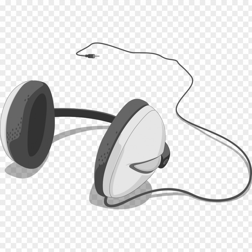 White Headphones Microphone Icon PNG