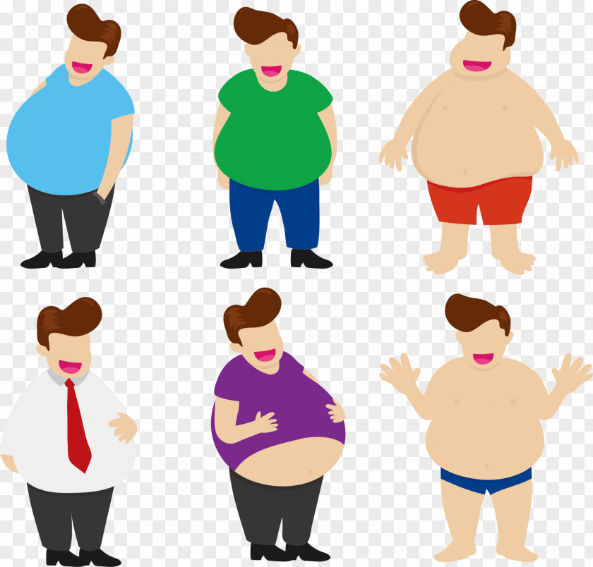 Vector Beer Belly Cartoon Clip Art PNG