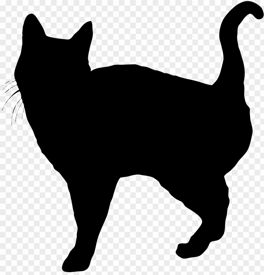 Cat Silhouette Manx Whiskers Domestic Short-haired Wildcat Clip Art PNG