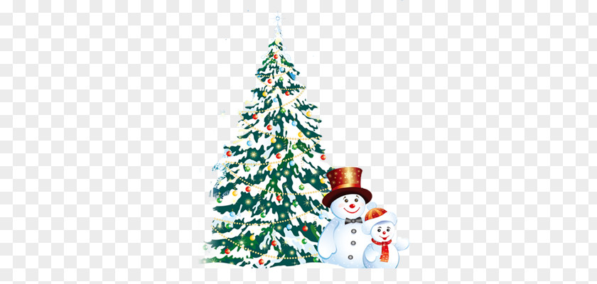Christmas Snowman Tree PNG