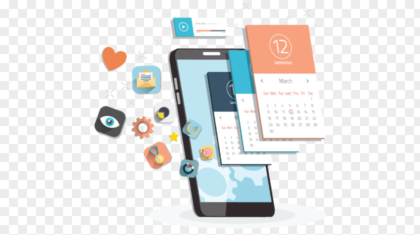 Customized Software Development Mobile App Phones PNG
