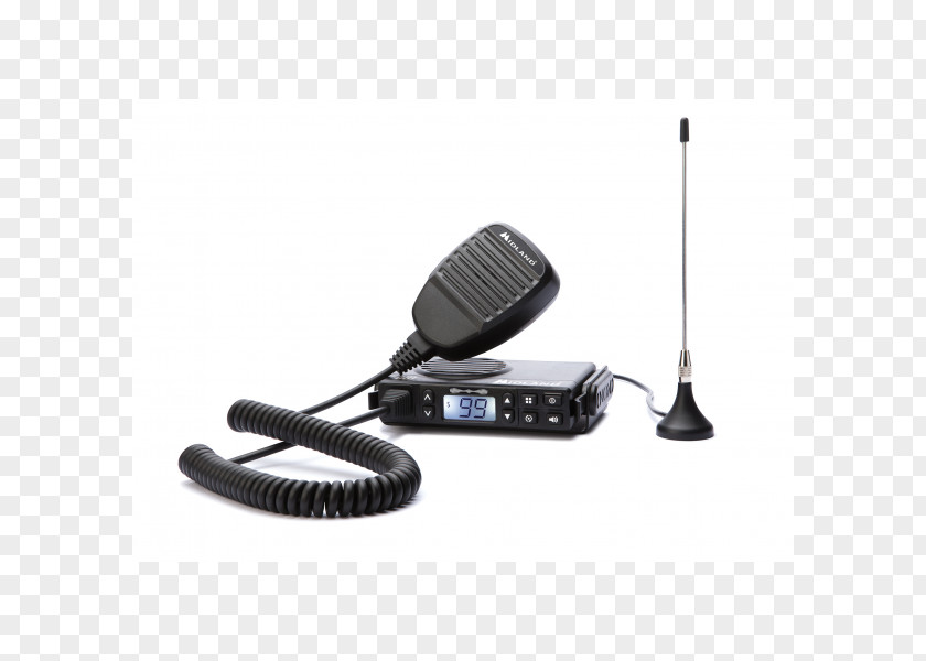 Microphone Midland Radio PMR446 Two-way General Mobile Service PNG