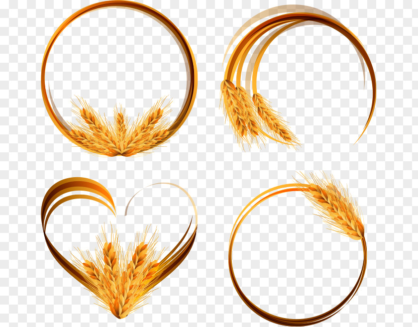 Wheat,Golden Common Wheat Ear Picture Frames Clip Art PNG