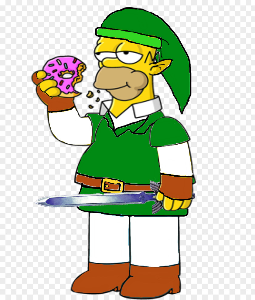 Bart Simpson Homer Marge Super Mario Bros. Crossover Character PNG