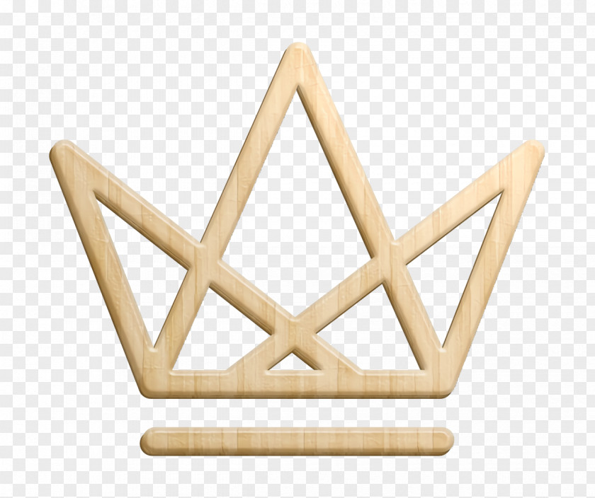 Crown Icon Royal Crowns Of Triangles Grid Design PNG
