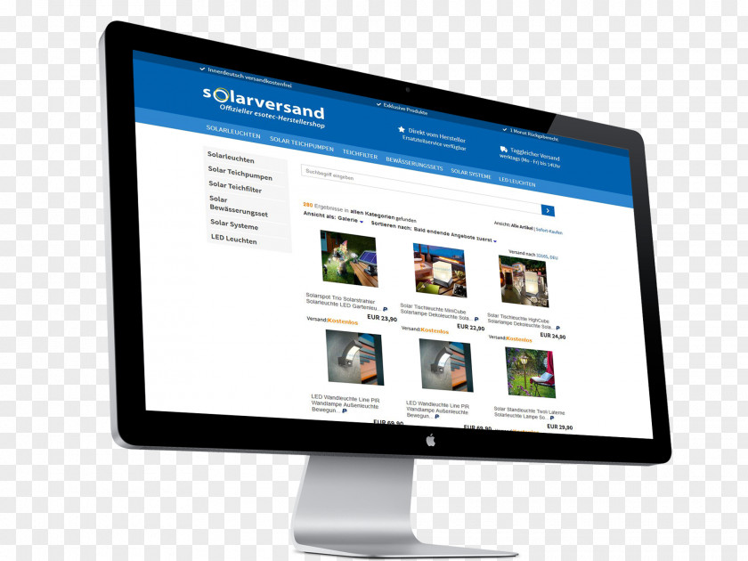 Design Responsive Web Computer Monitors Referenzen Shopware PNG