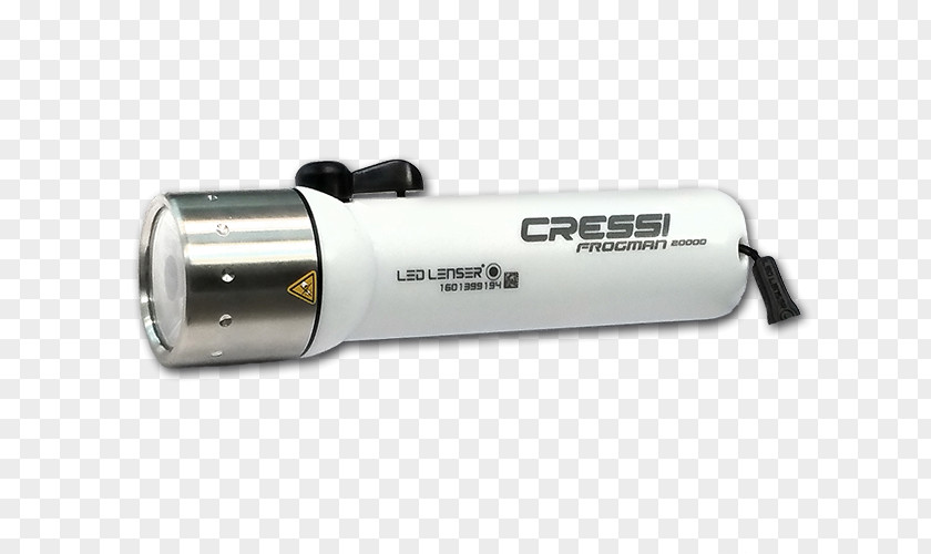 Flashlight Underwater Diving Cressi-Sub Frogman & Swimming Fins White PNG