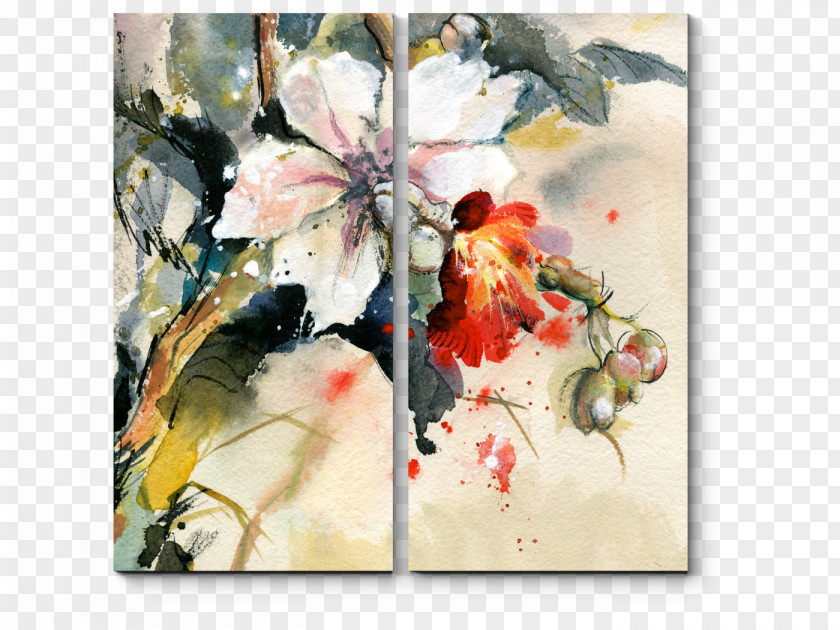 Painting Watercolor Orchids Stock Photography Printing PNG