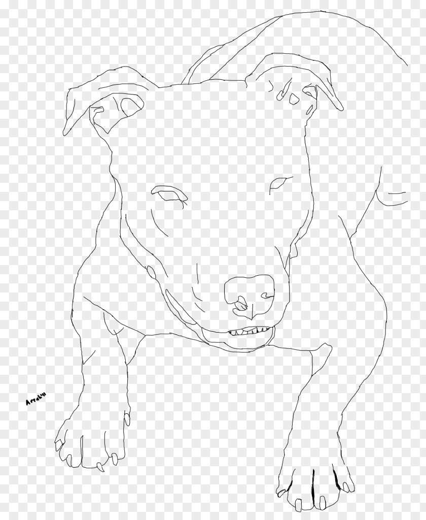 Pitbull American Pit Bull Terrier Puppy Drawing Coloring Book PNG