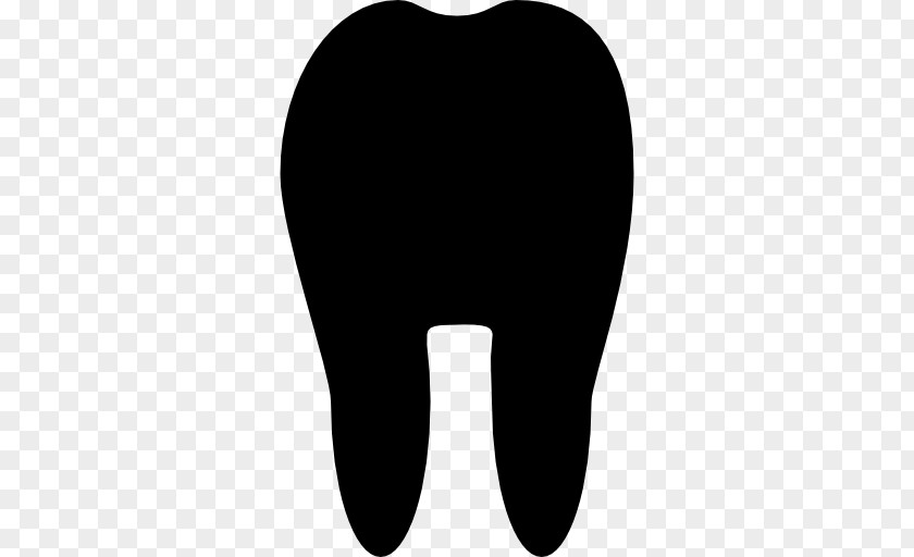 Silhouette Human Tooth PNG