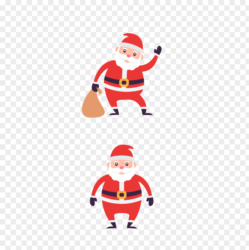 Vector Santa Claus Action PNG