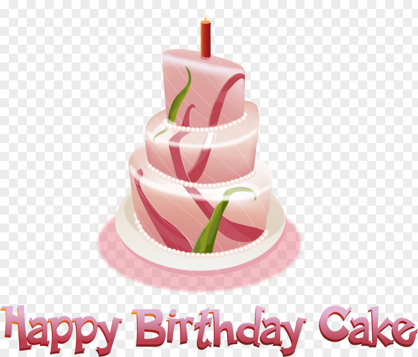Vector Hand-drawn Birthday Cake Happy To You PNG