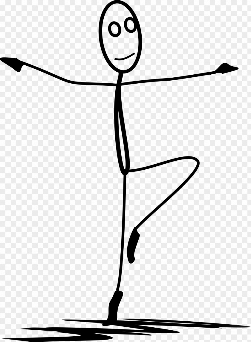 Dancing Stick Figure Ballet Dancer PNG