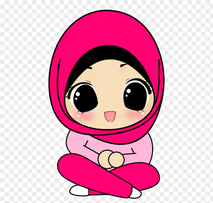 Muslim Hijab Cartoon Drawing Islam PNG