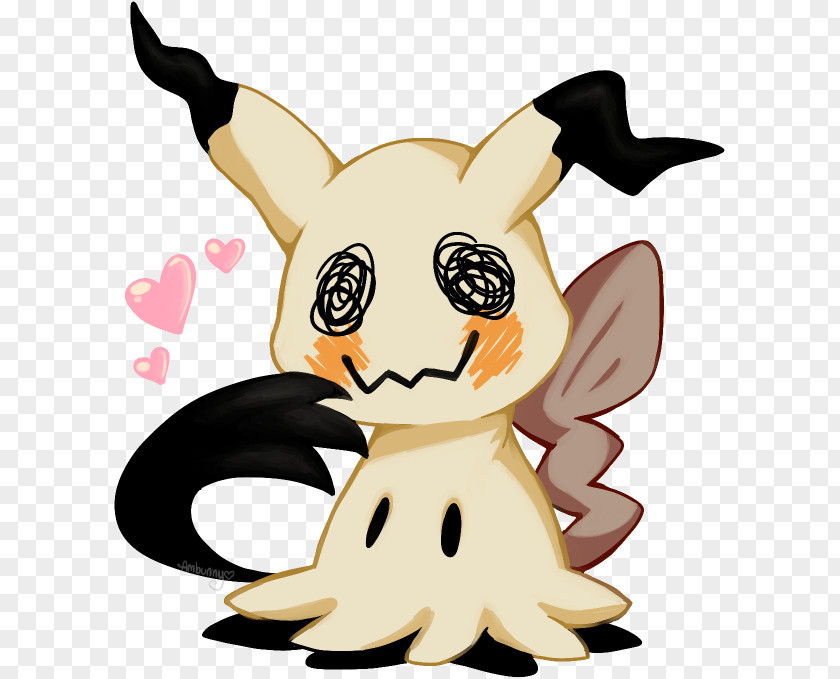 Pikachu Mimikyu Love Fan Art Drawing PNG