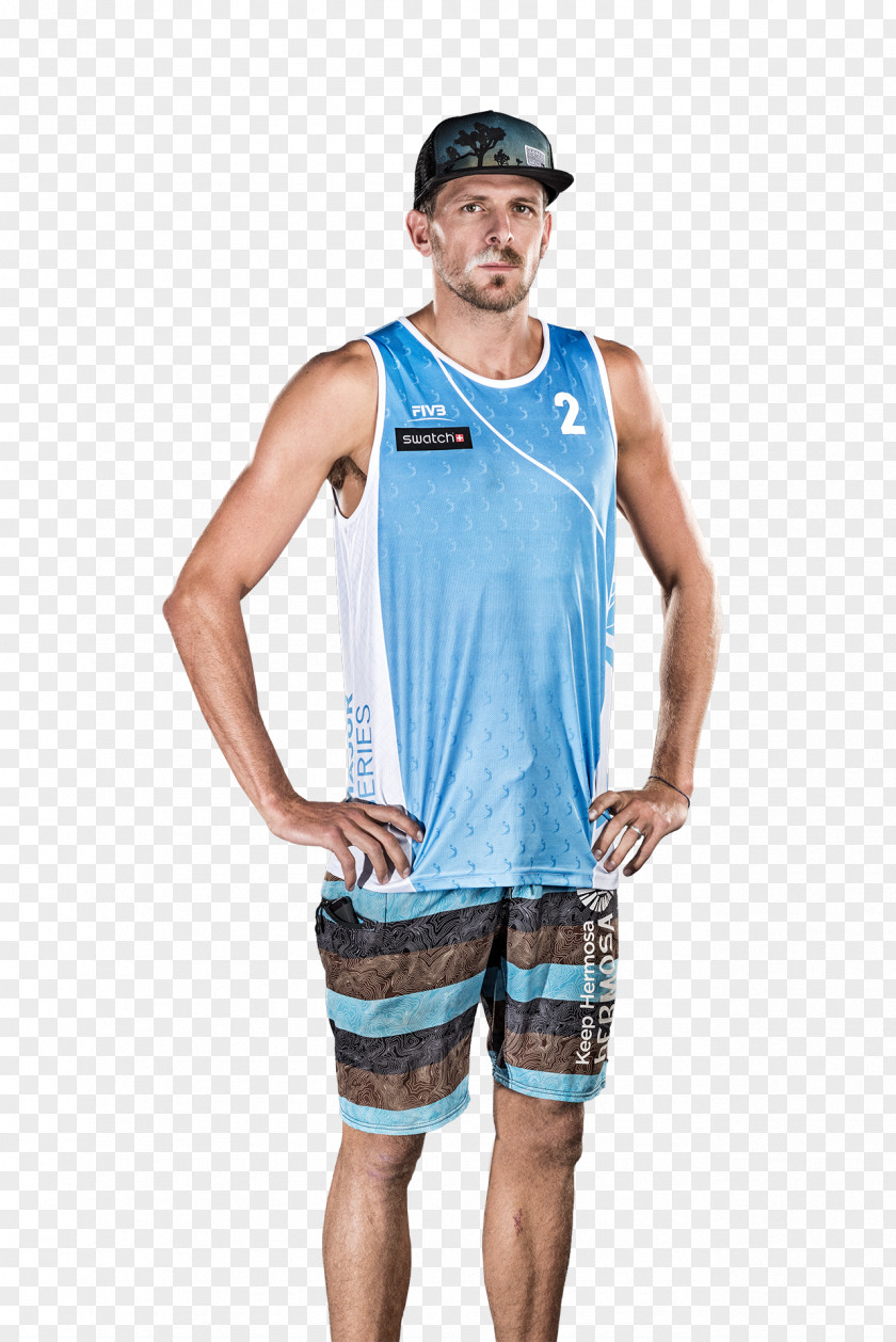 Beach Volley Player T-shirt Shoulder Sleeveless Shirt Outerwear Shorts PNG