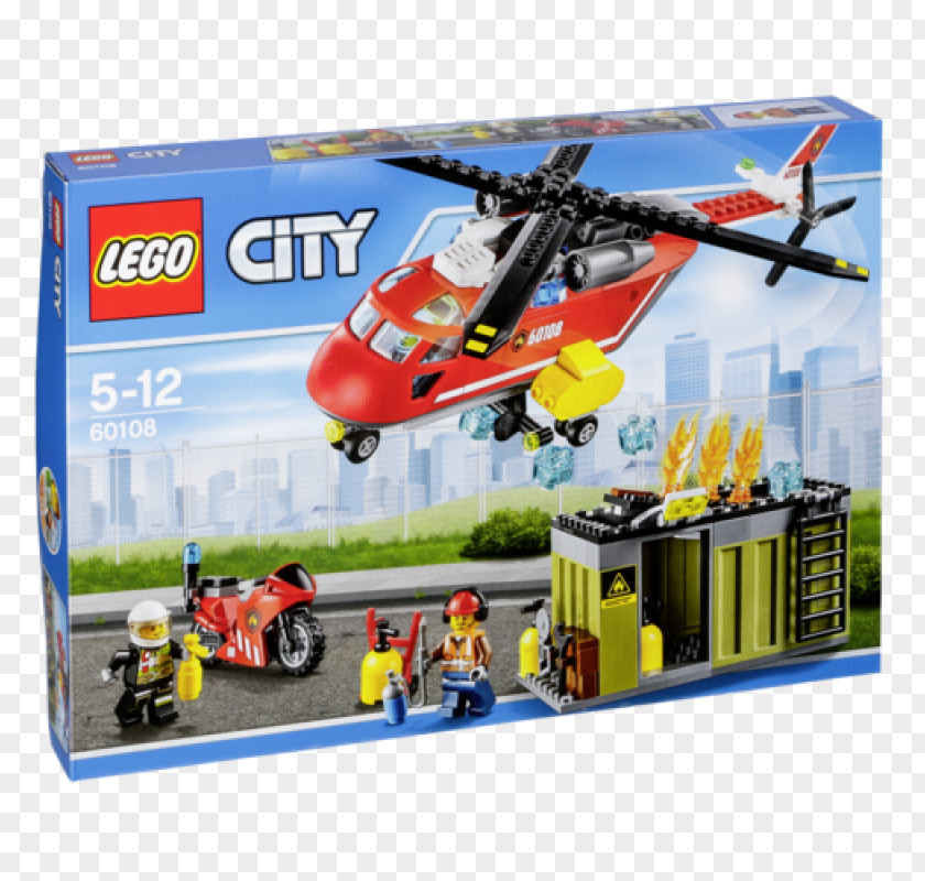 Toy LEGO 60108 City Fire Response Unit Lego Block PNG