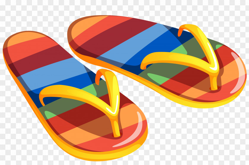 Transparent Beach Flip Flops Clipart Flip-flops Sandal Clip Art PNG