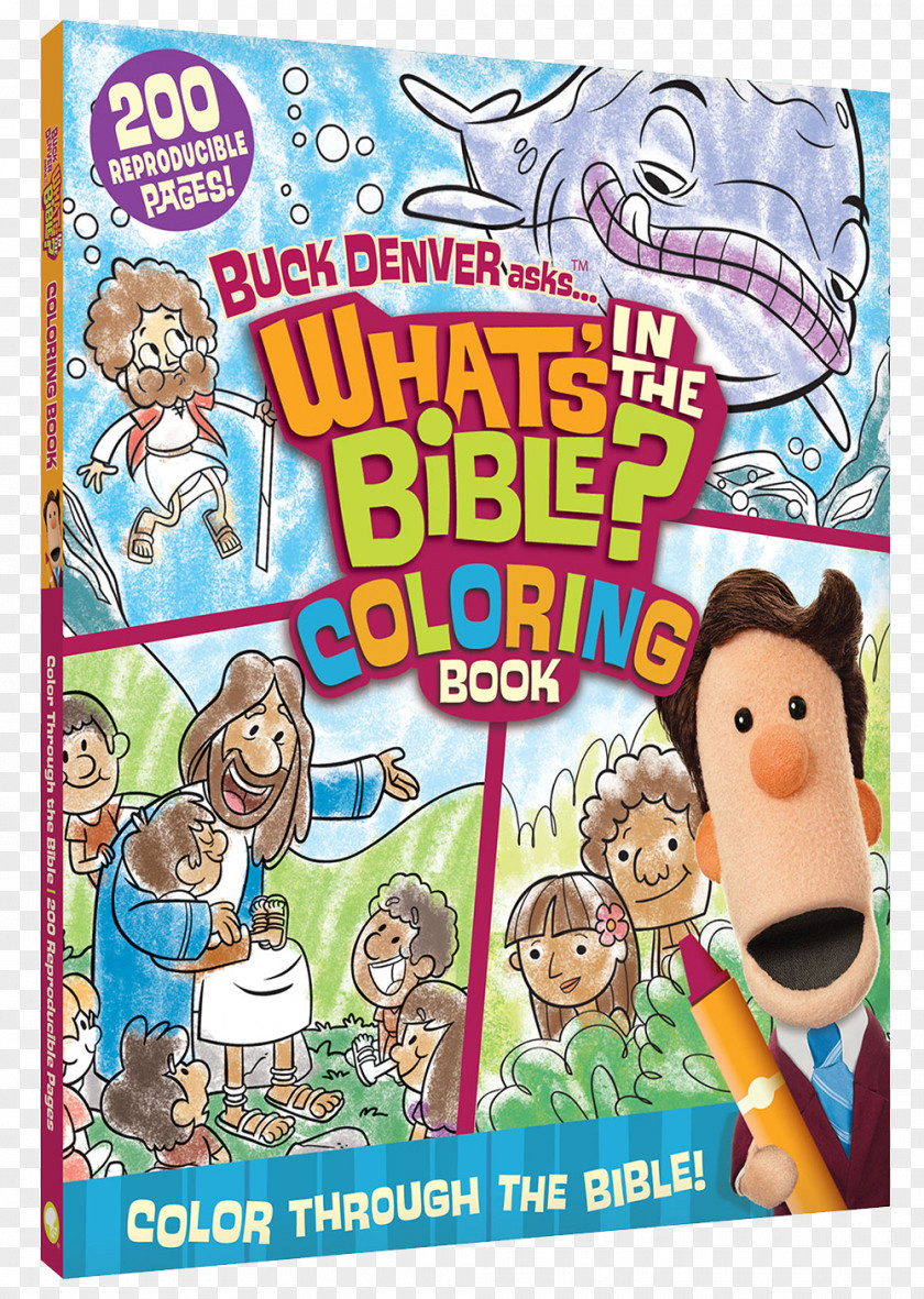 Book What's In The Bible? Buck Denver Asks... Bible Coloring Book: Color Through From Genesis To Revelation! What Is Easter? PNG