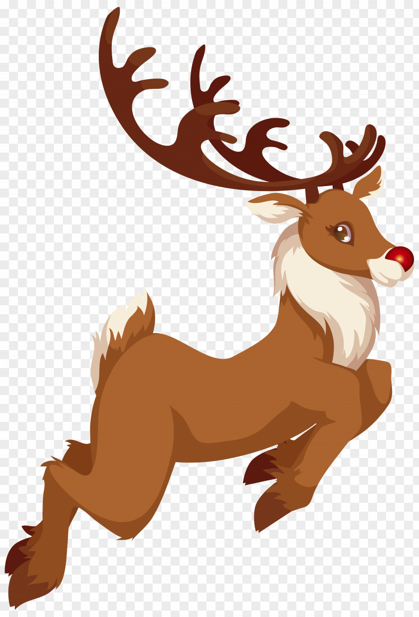 Christmas Rudolph Clip Art Image Santa Claus Reindeer PNG