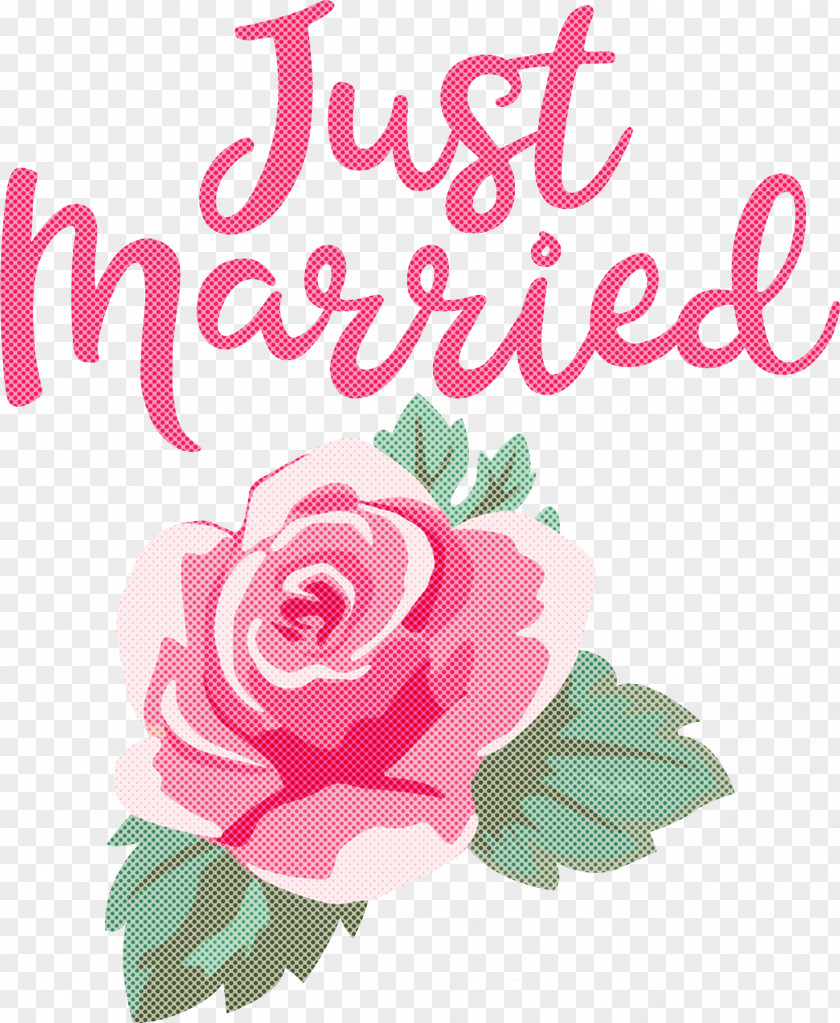 Just Married Wedding PNG