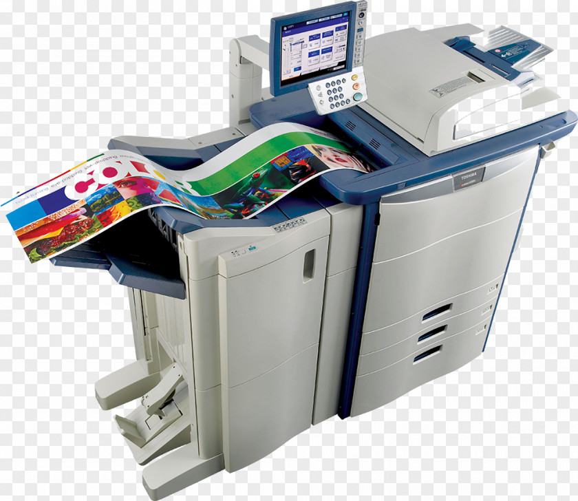 Man Printing Paper Multi-function Printer Photocopier Toshiba PNG