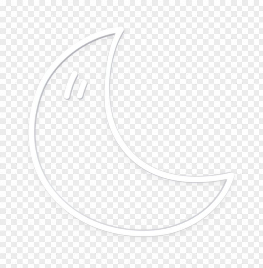 White Moon Icon PNG