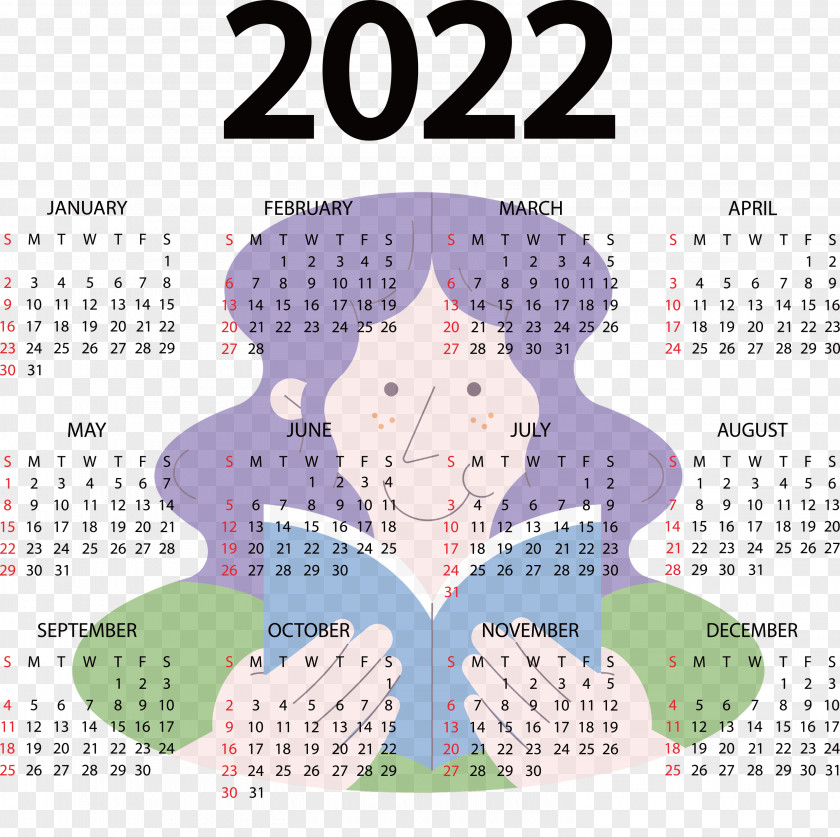 2022 Calendar Year 2022 Calendar Printable Year 2022 Calendar PNG