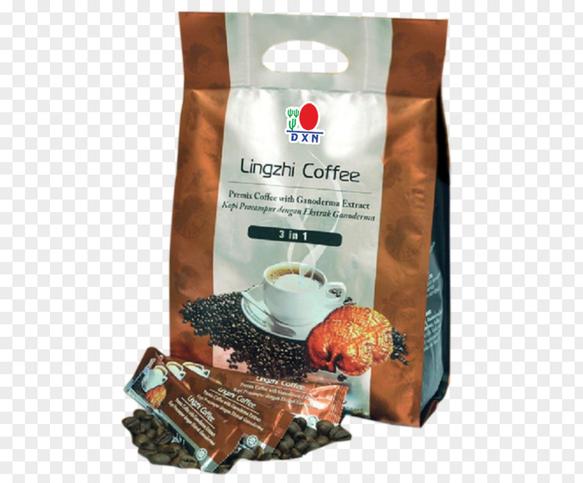 Coffee Instant Lingzhi Mushroom DXN Non-dairy Creamer PNG