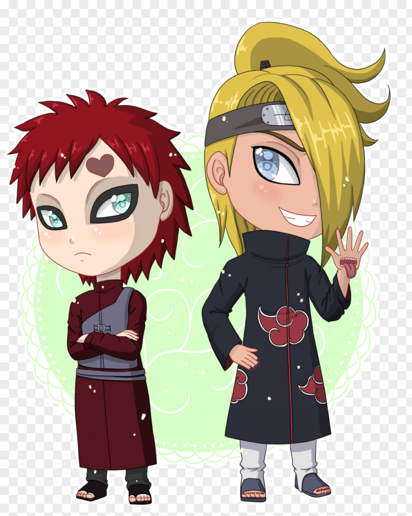 Deidara Gaara Fan Art PNG