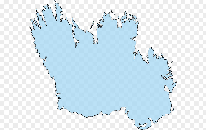 Ireland Blank Map Clip Art PNG