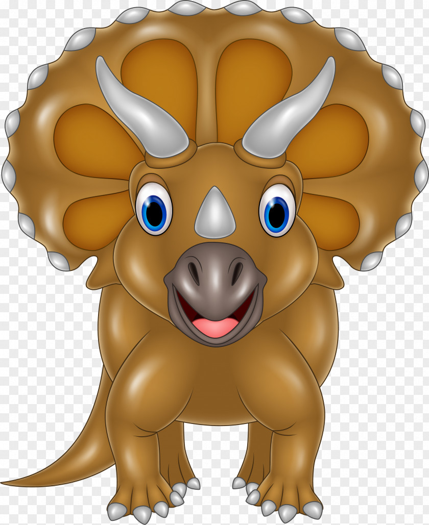 Dinosaur Baby Triceratops Clip Art PNG