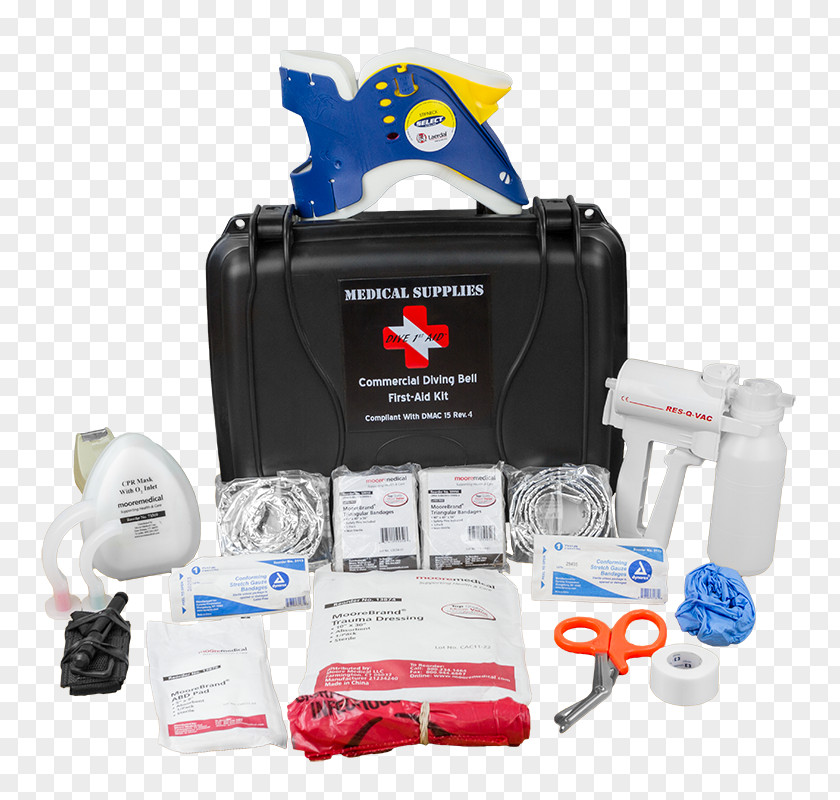 Professional Diving Underwater Scuba First Aid Supplies Kits PNG