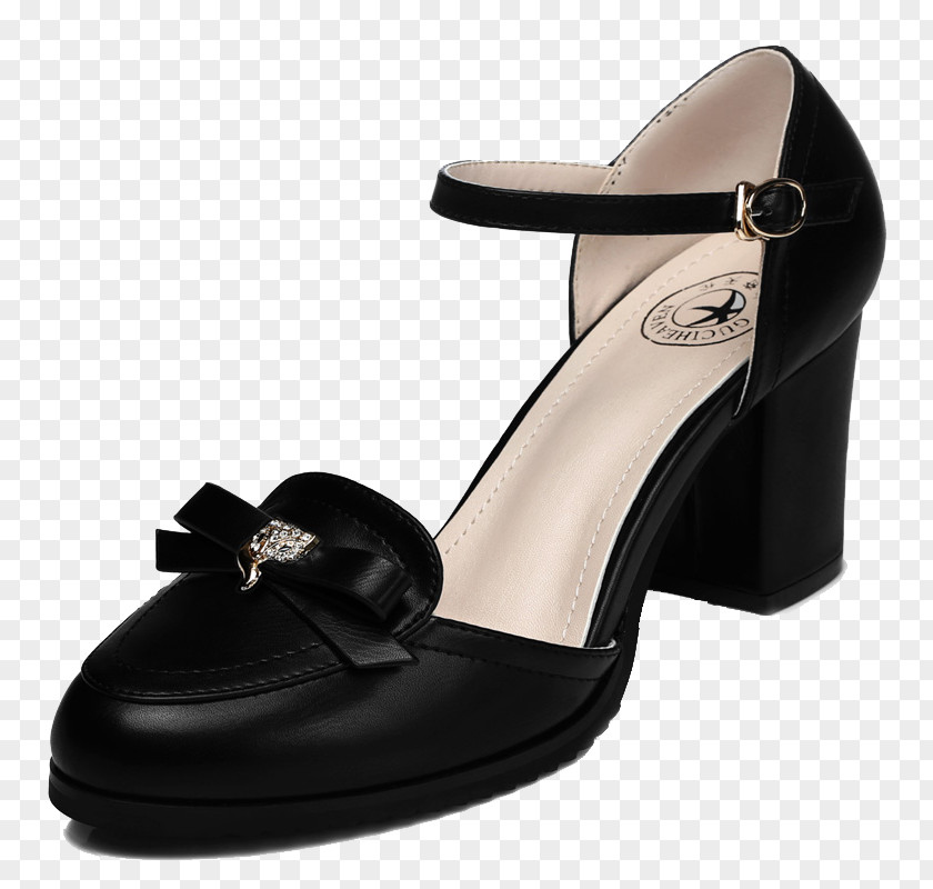 Oh Black Bow Heels High-heeled Footwear Shoelace Knot Vans Woman PNG