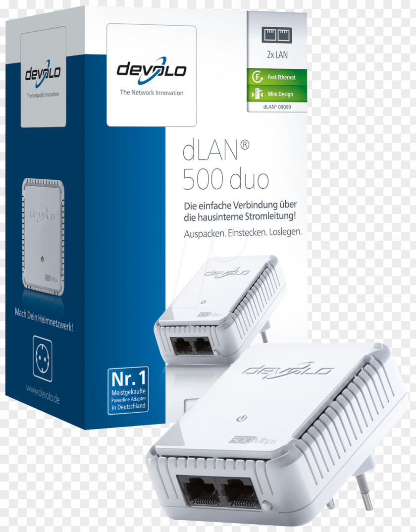 Powerline Networking Adapter Devolo PowerLAN Power-line Communication HomePlug PNG