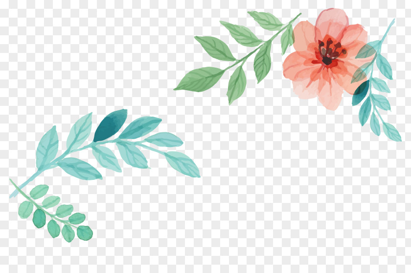 Watercolor Flowers Painting Jewellery Computer File PNG