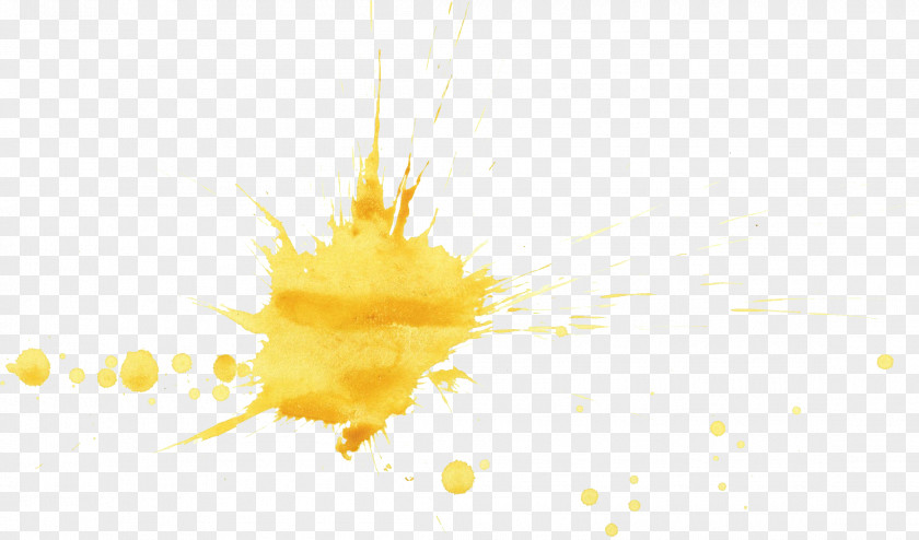 Watercolor Splash Desktop Wallpaper Yellow Close-up Stock Photography PNG