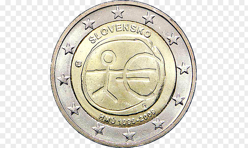 Coin Belgium 2 Euro Franc PNG