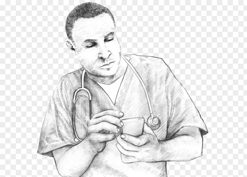 Nurse Tool Thumb Ear Shoulder Homo Sapiens Sketch PNG