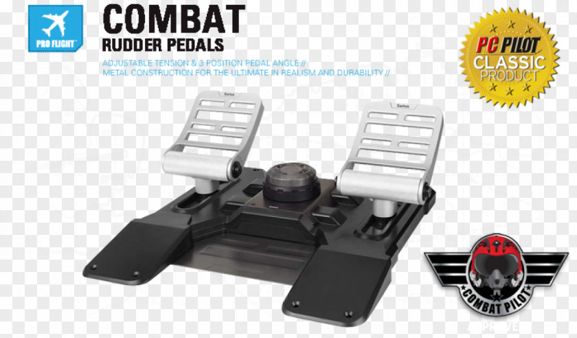 Flight Simulator Cockpit Builders Mad Catz Saitek Pro Combat Rudder Pedals Aircraft Joystick PNG