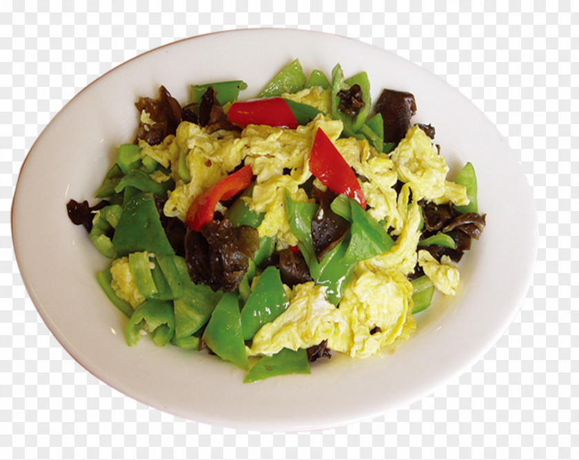 Pepper Fried Eggs Egg Salad Bell Scrambled Recipe PNG