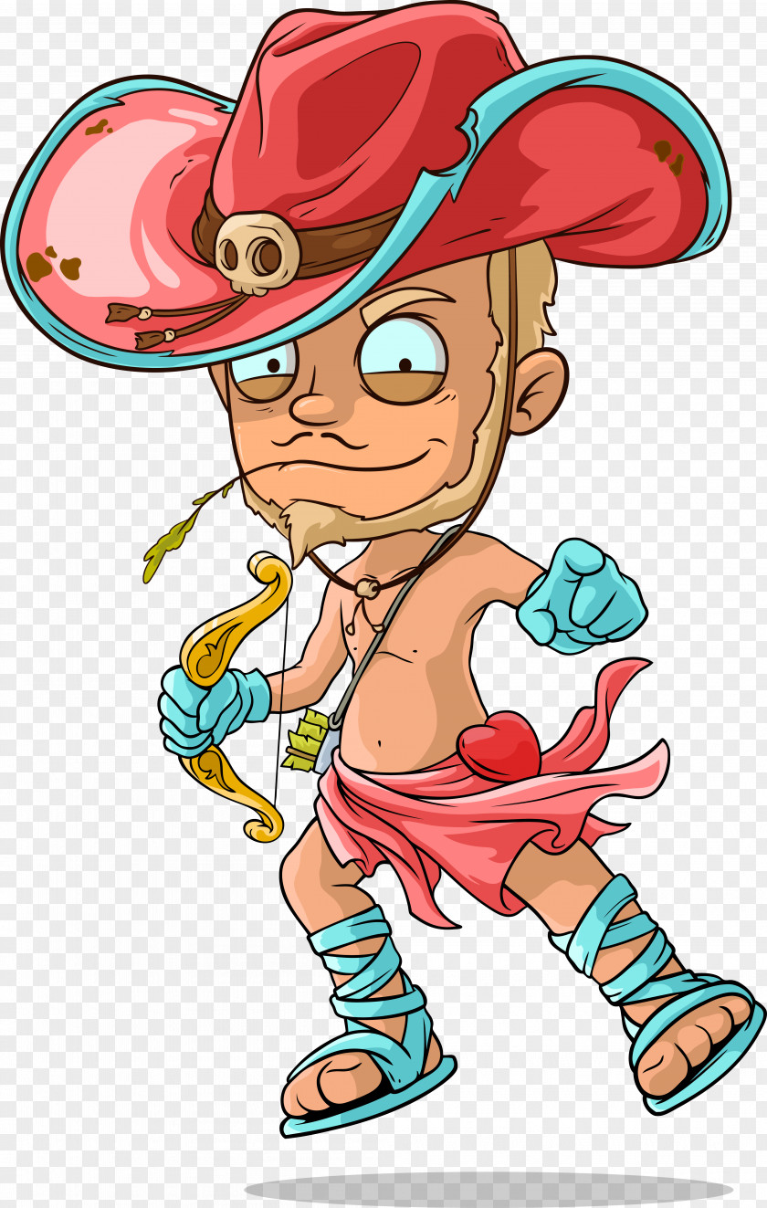 Pirate Cartoon Vector Cowboy Character PNG
