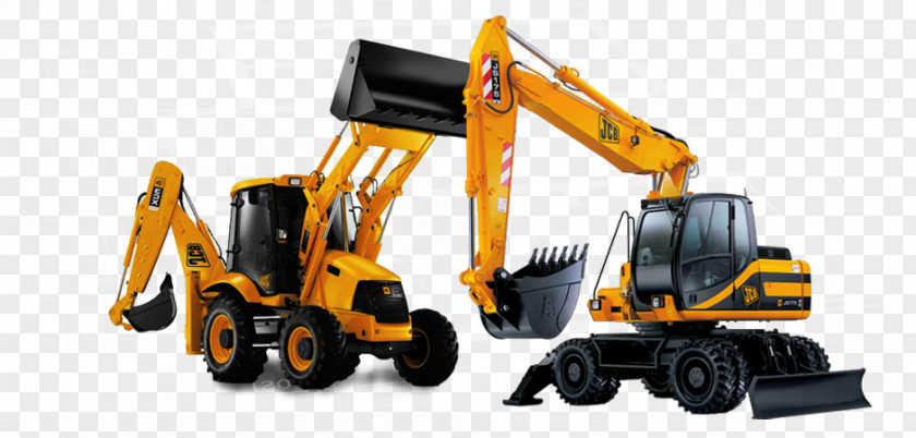 Bager Bulldozer Machine Excavator Crane Architectural Engineering PNG