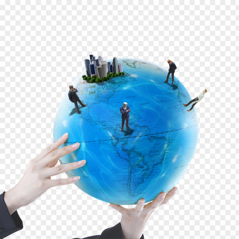 Hands Holding The Earth High-definition Television Hand Technology PNG