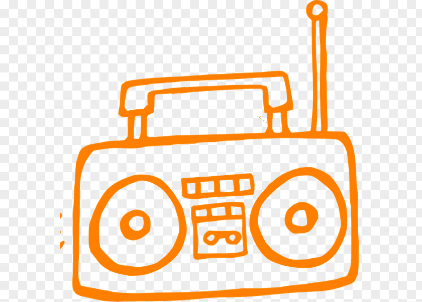 Orange Music Cartoon PNG