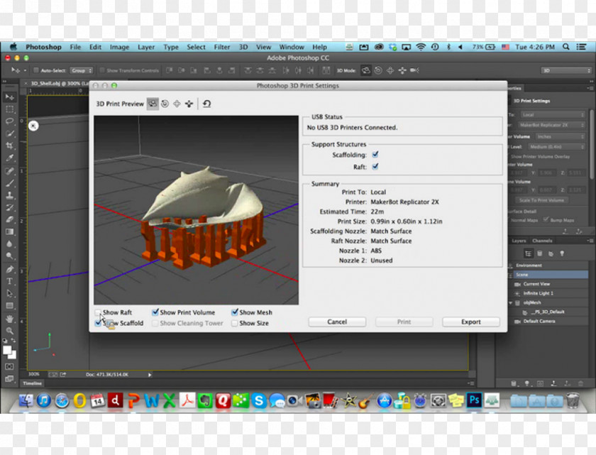 Photoshop Designer Tools 3D Printing Computer Program Adobe Printer Graphics PNG