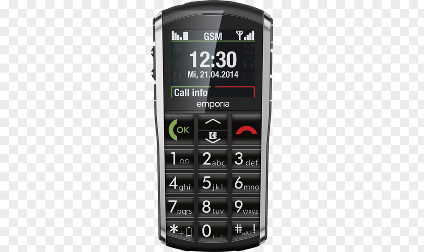 Seniorenhandy Telephone Emporia Talk Comfort FLIP Basic Unlocked PNG