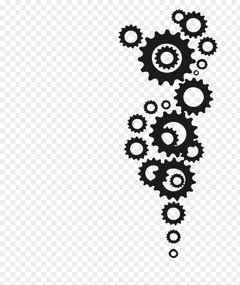 Bicycle Gear Tattoo Drawing Image PNG